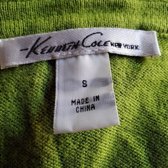 Kenneth Cole New York Green Hoodie Cardigan Size Small - Picture 4 of 6